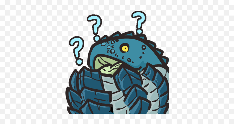 Confused Dodogama - Monster Hunter Confused Meme Emoji,Monster Hunter Question Mark Emoji