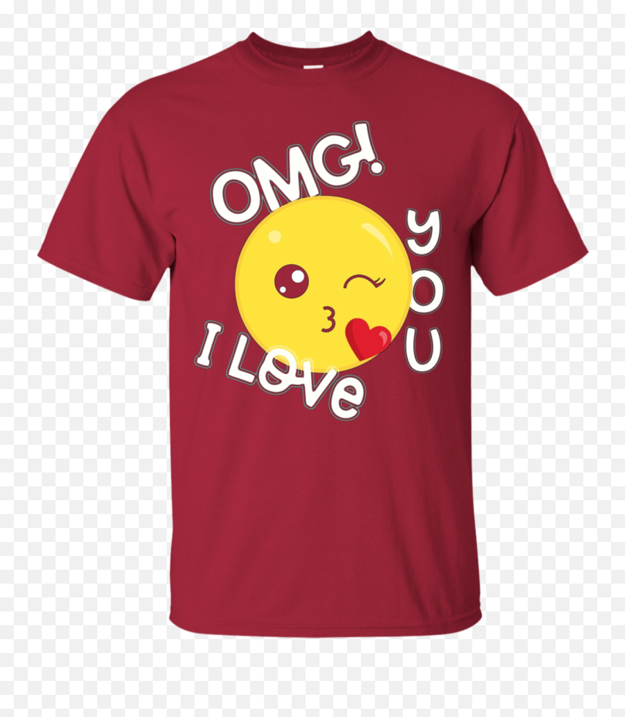 Kiss Emoji Omg I Love You T - Shirt Smiley Emoji Shirt Jetystore,Emoji Kissing Tesxt Emoticon
