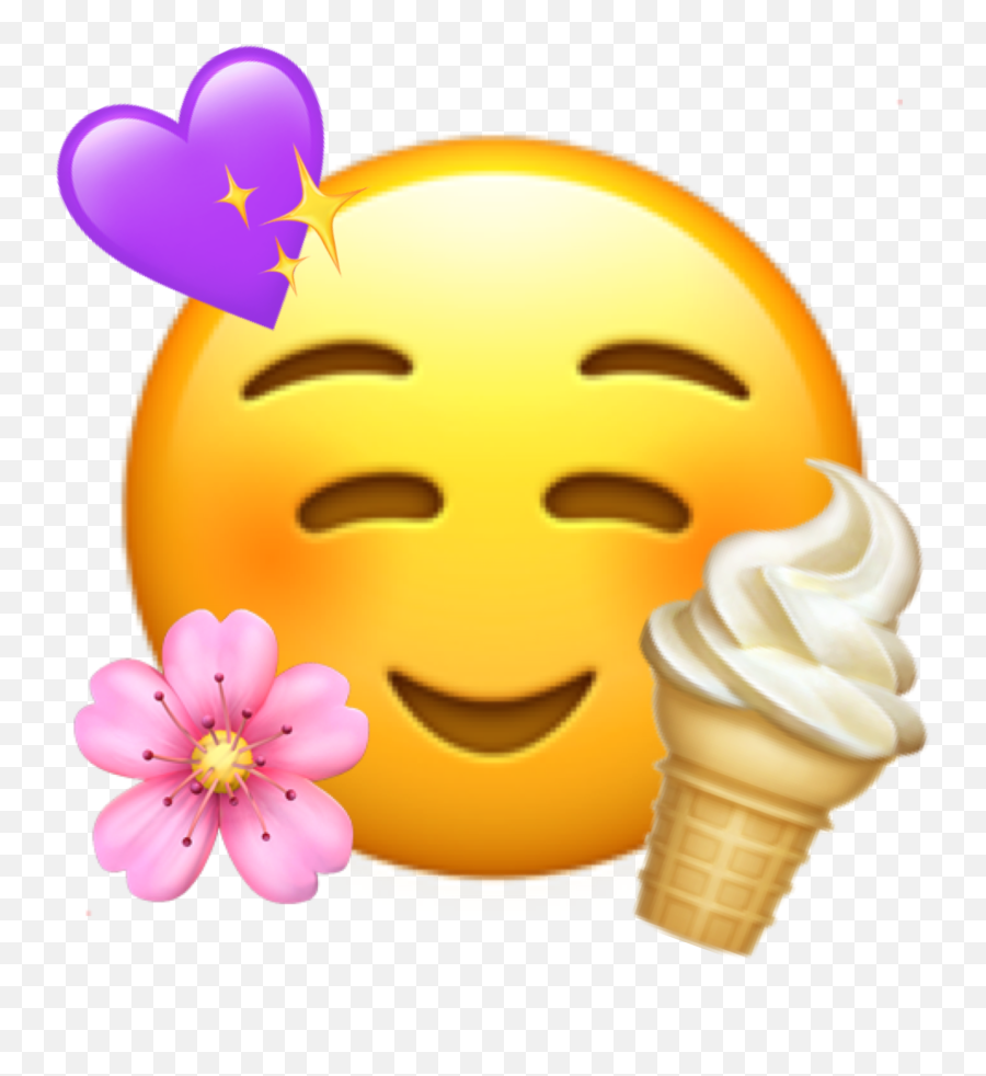 The Most Edited Combination Picsart Emoji,Ice Cream Cone Emoticon
