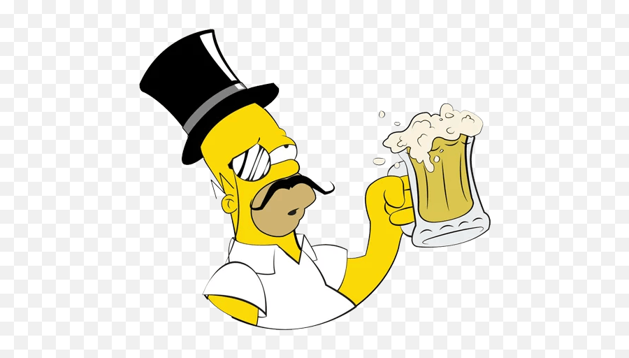 Sticker Maker - The Simpsons Emoji,Homer Simpson Thirsty Emoticon