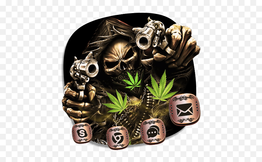 Weed Ghost Gun Launcher Theme 1 - Devil Photos Free Download Emoji,Ghost Ghost Gun Emoji