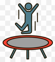 Trampoline Clipart - Trampoline Clipart Emoji,Jump Rope Emoji