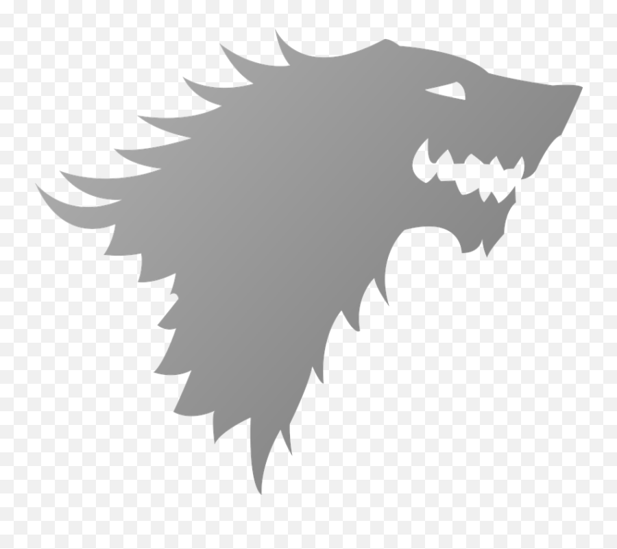 House Stark Wolf Logo - Free Vector Graphic On Pixabay Emoji,Facebook Emoticon House
