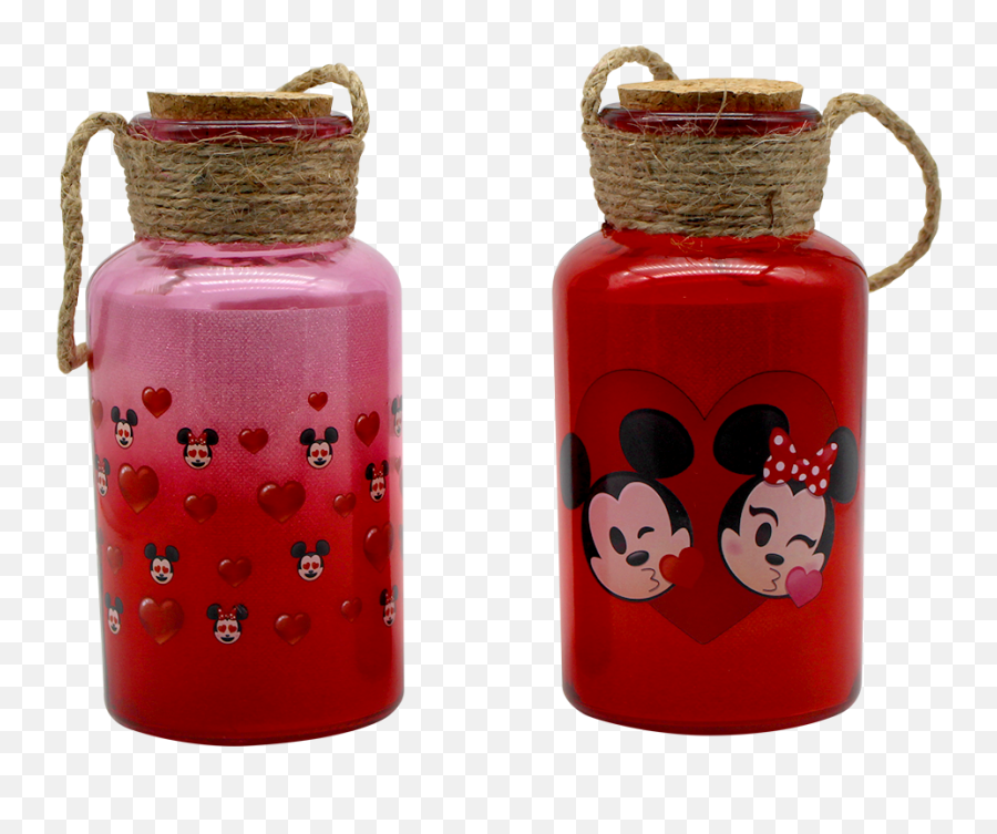 Kit Luminárias Mickey E Minnie Emoji - Luminária Pote Mickey,Minnie Emoji