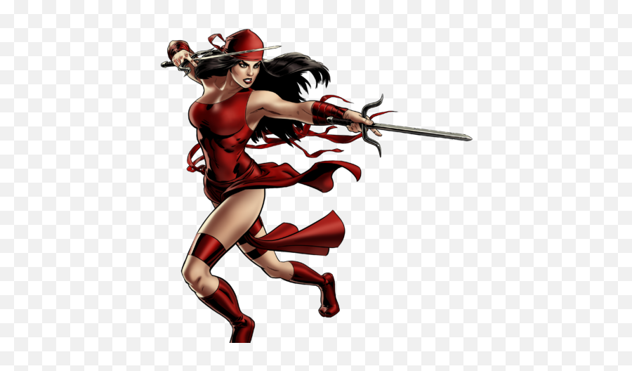 Elektra Natchios - Marvel Avengers Alliance Elektra Emoji,Daredevil Emoji