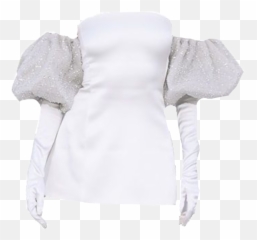White Dress Twice Sticker - Long Sleeve Emoji,White Emoji Dress