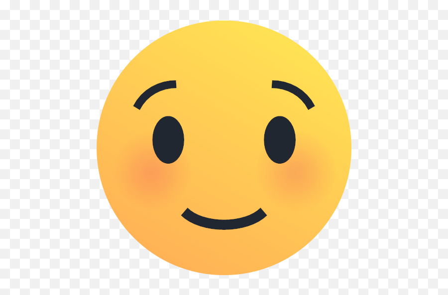 Emoji Emoticon Reaction Shy Smile Icon - Reactions,Laugh Emoji