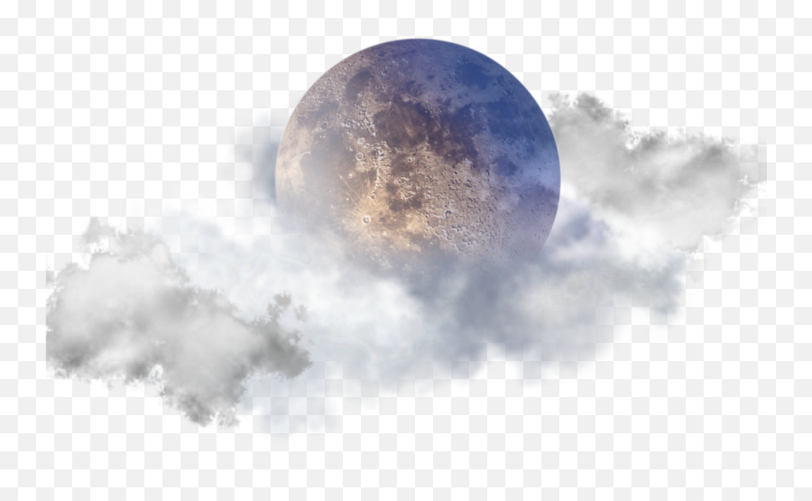 Moon Moonlight Cloud Sticker - Full Moon Emoji,Cloud Earth Emoji