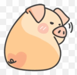 Piggy Dubyu0026frog Bady - Stickers By Yonhuan Jiang Pigpig And Guagua Sticker Emoji,Piggy Emoticons