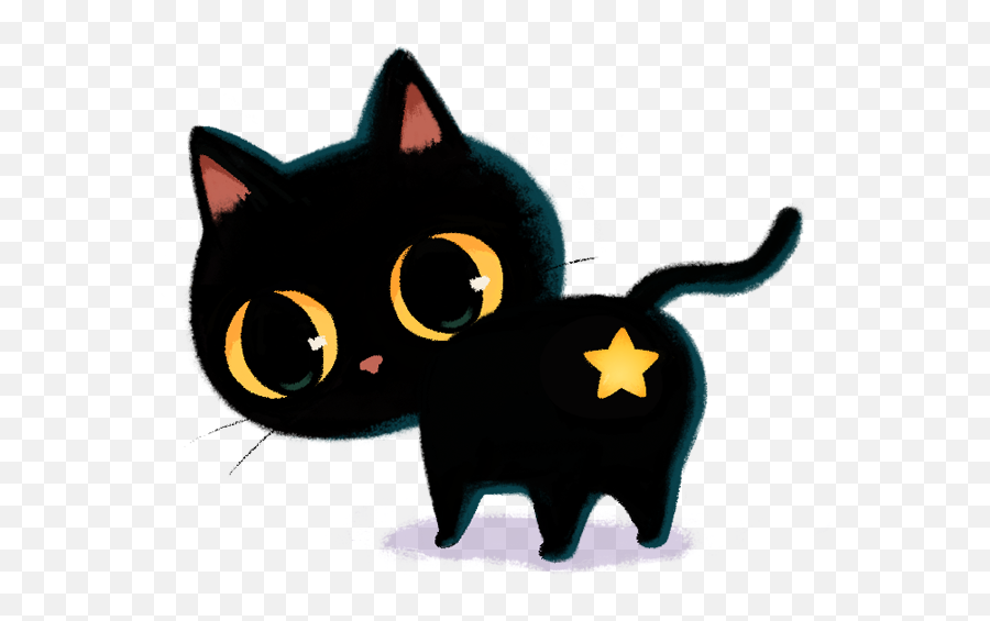 Black Cat Emoji U0027happy My Ashu0027 On Behance - Black Cat Emoji Png,Black Emoji