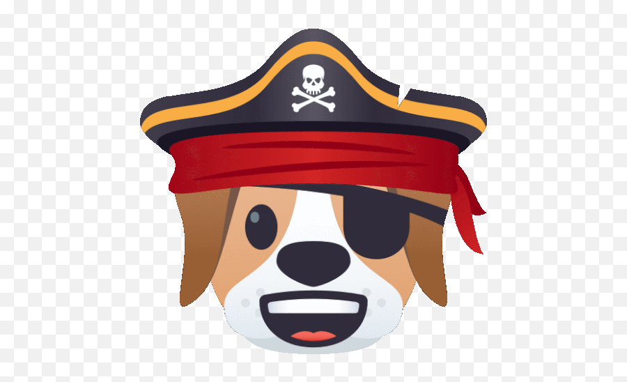 Pirate Dog Gif - Pirate Dog Emoji,Pirate Hat Emoji