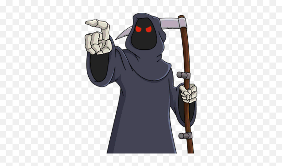 Grim Reaper - Grim Reaper Simpsons Emoji,Grim Reaper Emoji