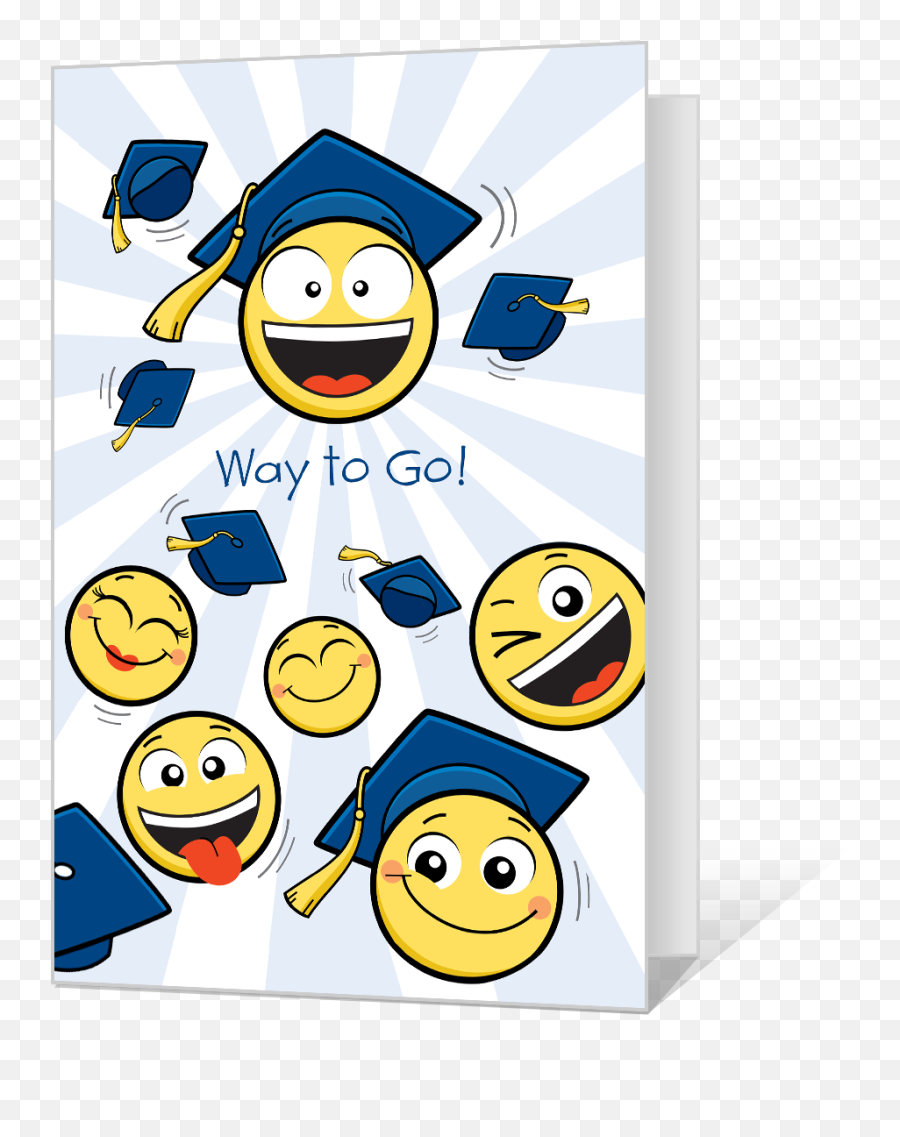 Go Grad Printable - High School Graduation Free Printable Printable Graduation Cards Emoji,Congrats Emoticon