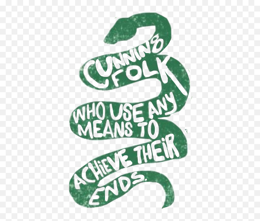 Slytherin Cunning Hp Sticker By Kate Freebairn - Language Emoji,Cunning Emoji