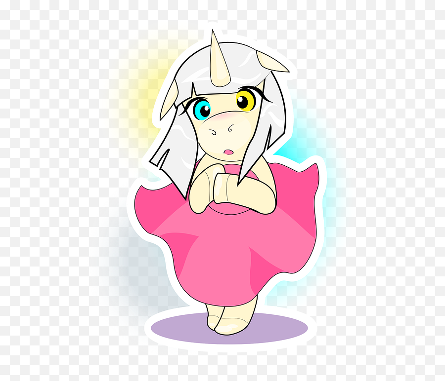 Caricatura Cute Kawaii - Gráficos Vectoriales Gratis En Pixabay Fictional Character Emoji,Unicornio Emoticon