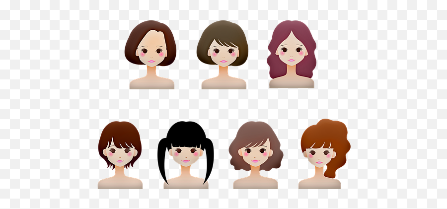 200 Free Facial U0026 Emoji Illustrations - Pixabay Hair Design,Girls Emoji Shirt