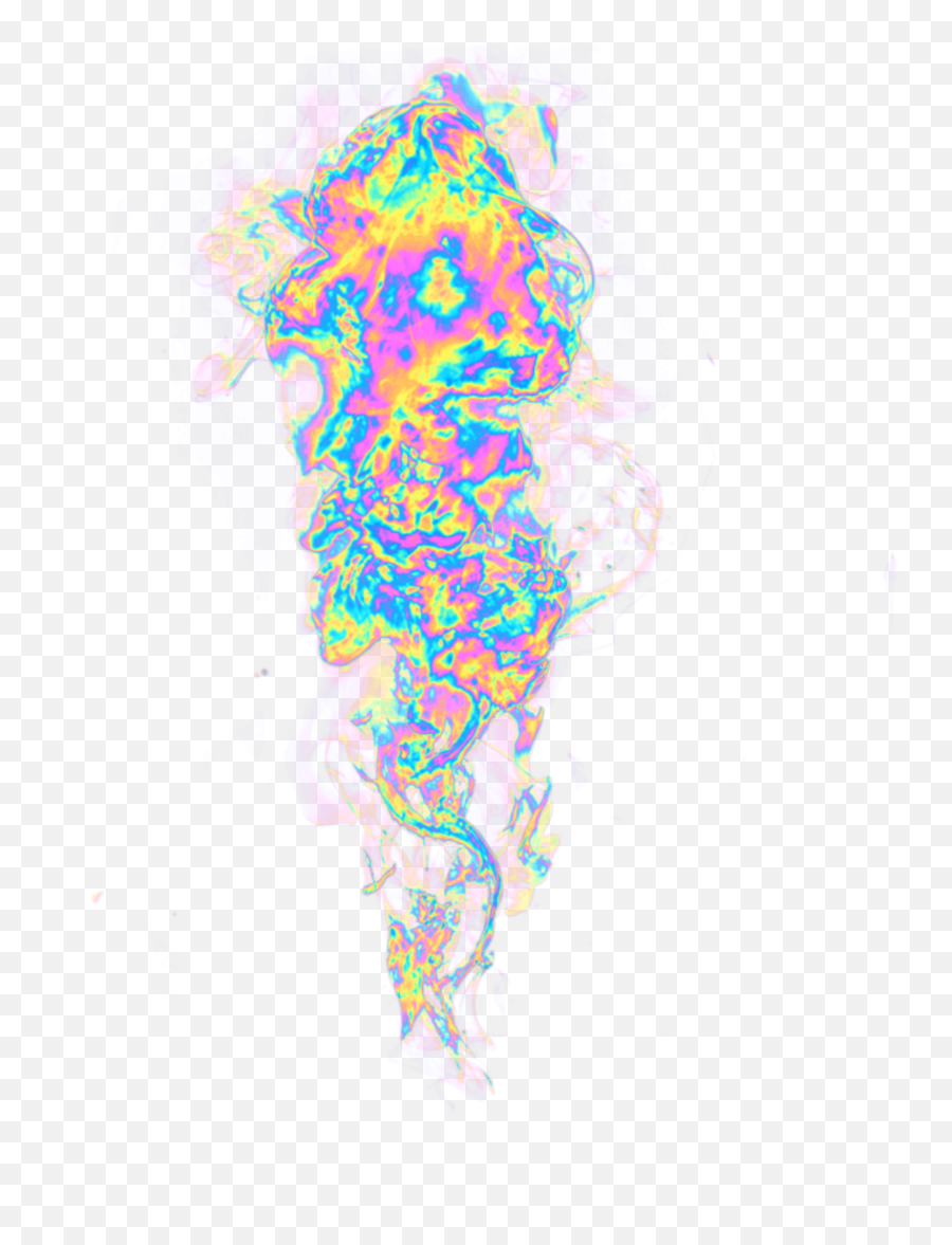 Smoke Steam Holo Holographic Sticker - Dot Emoji,Steam Emoji Art Generator