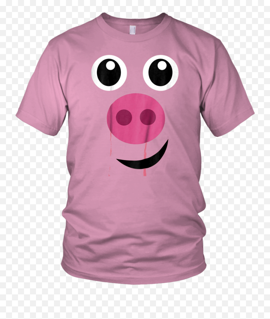 Funny Pig Face Pig Halloween Costume Gift T - Shirt Pig Reunion Family Shirt Emoji,Emoticon Halloween Costumes