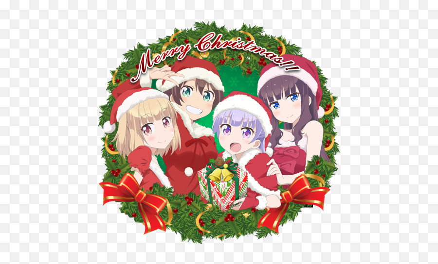 Las Chicas De New Game Te Desean Una Feliz Navidad Con Una - New Game Christmas Emoji,Anime Emotion Chart Base