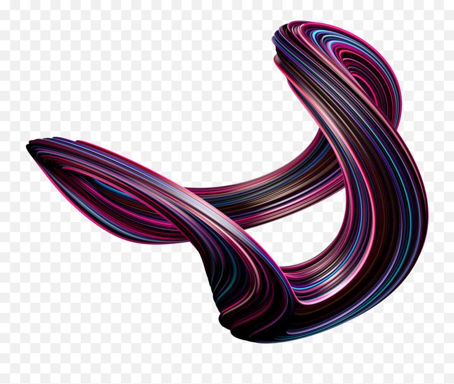 Swirling 3d Shapes - Color Gradient Emoji,Emotions Series Art, Book,surreal