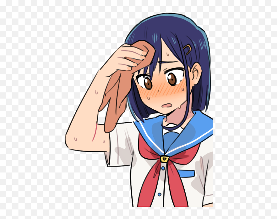 What Is The Biggest For You - Flip Flappers Cocona Sweat Emoji,Aldnoah Inaho Emotions