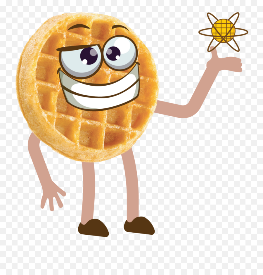 Eggo Bite Sized Stickers - Happy Emoji,Have A Waffle Emoticon