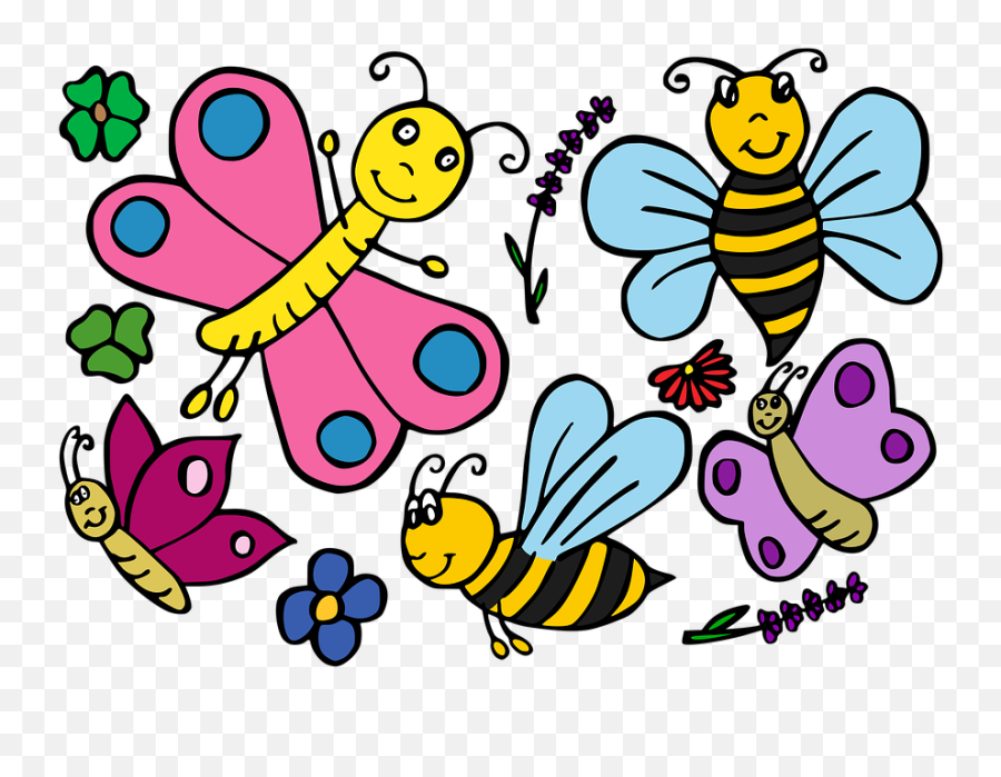 Butterflies Butterfly Insect Bee - Abejas Y Mariposas Dibujos Emoji,Buy Emotion Butterfly