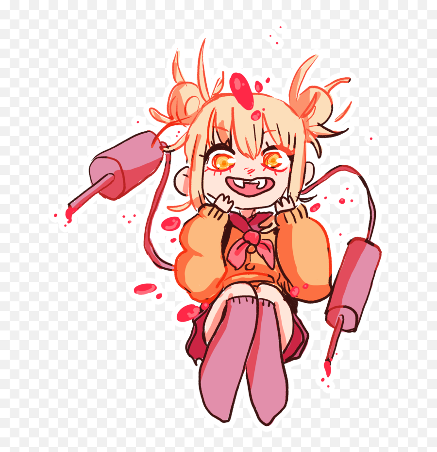 Myheroacademia Sticker By - Toga Himiko Mha Stickers Emoji,My Hero Academia! Smile Emoticon