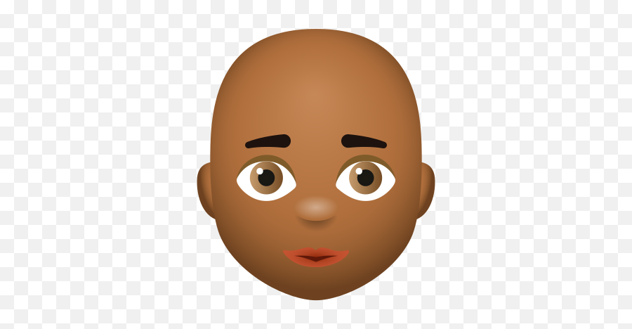 Bald Woman Medium Dark Skin Tone Icon - Icons8 Medium Woman Skin Tone Emoji,Dark Skin Girl Emoji