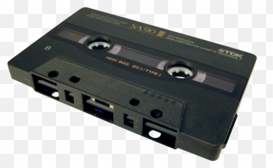 Black Cassette Tape - Audio Cassette Emoji,Cassette Tape Emoji