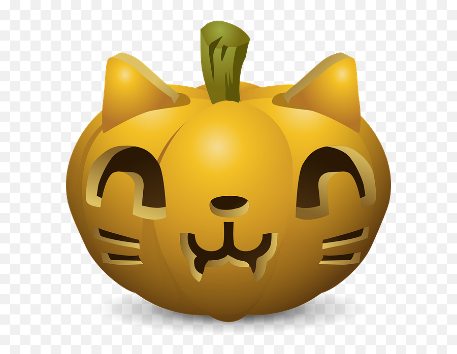 Pumpkin Cat Face For Jack O Lantern - Cat Faces For Pumpkins Emoji,Easy Emojis Pumkin Stencils