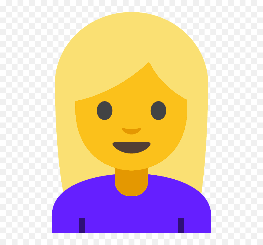 Blond Hair Emoji - Emoji Mulher Loira,Hair Emoji