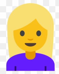 Blond Hair Emoji - Emoji Mulher Loira,Hair Emoji