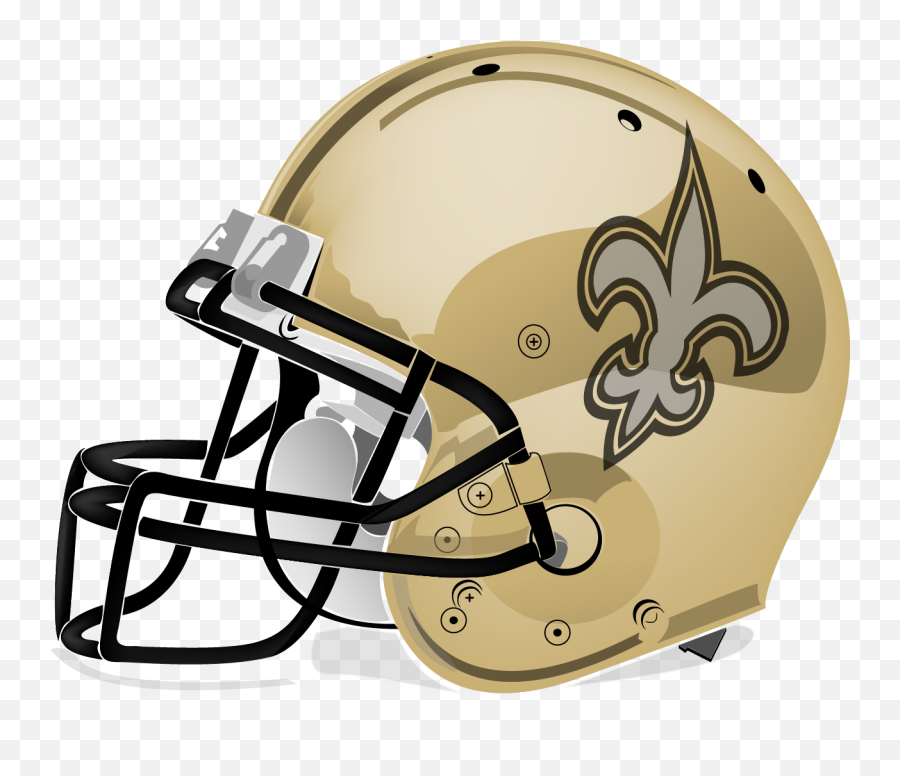 Football Clipart Saints Logo 2023485 - Png Images Pngio Helmet New Orleans Saints Vector Emoji,Nfl Helmet Emojis