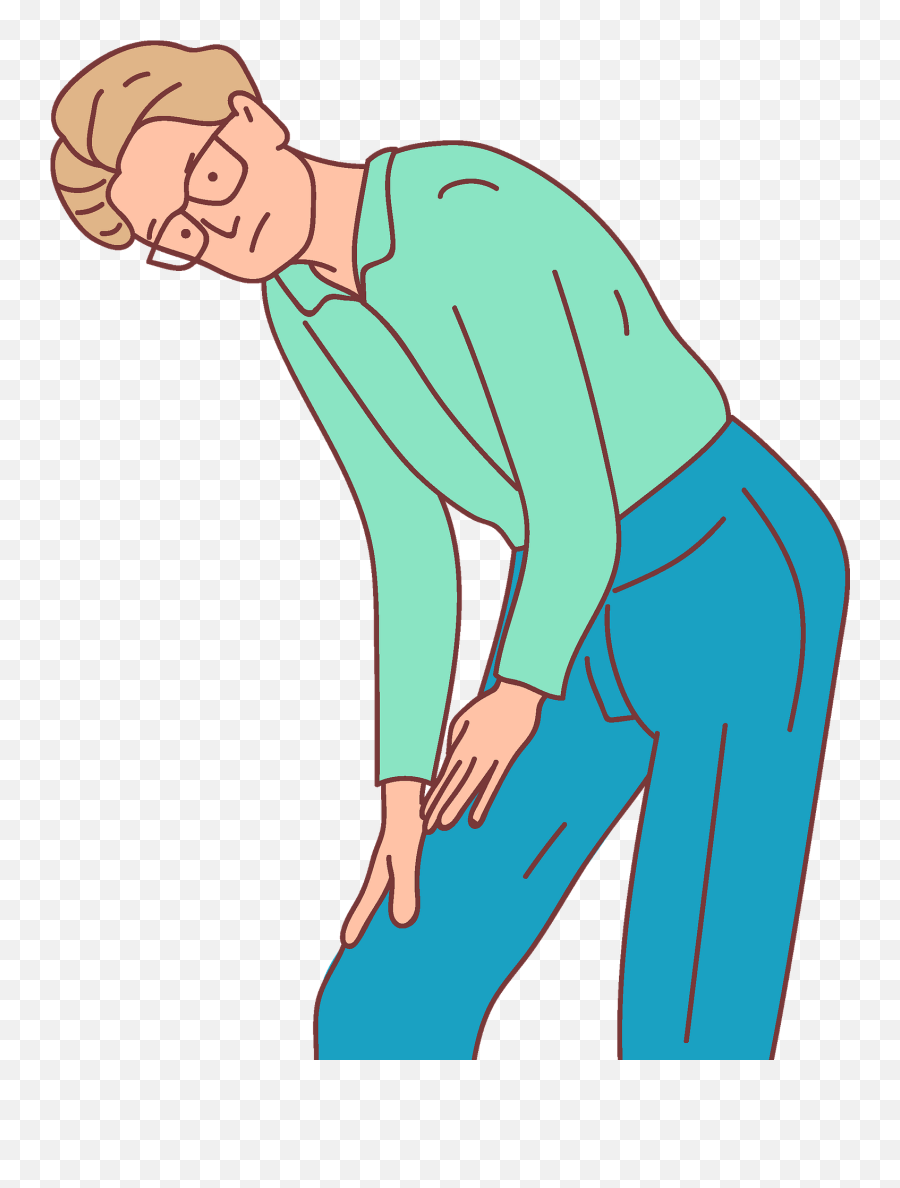 Man With Leg Pain Clipart Free Download Transparent Png - Leg Pain Images Free Download Emoji,Back Pain Emoji