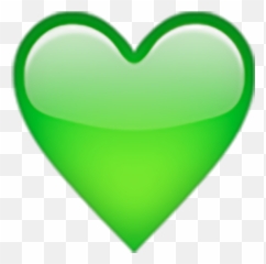 Heart Emoji Green Symbol Yellow - Heart Emoji Png Green,Yellow Heart Emoji