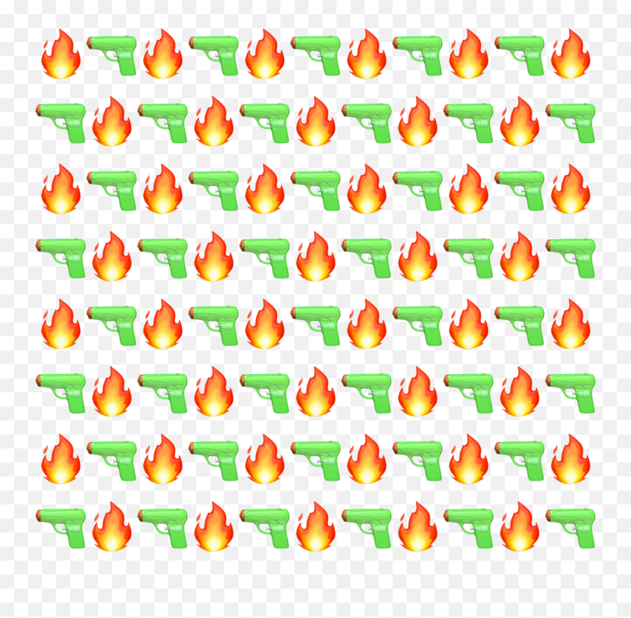 Emoji Fire Fuego Pistola Sticker - Etiquette Cadeau Noel,Fuego Emoji