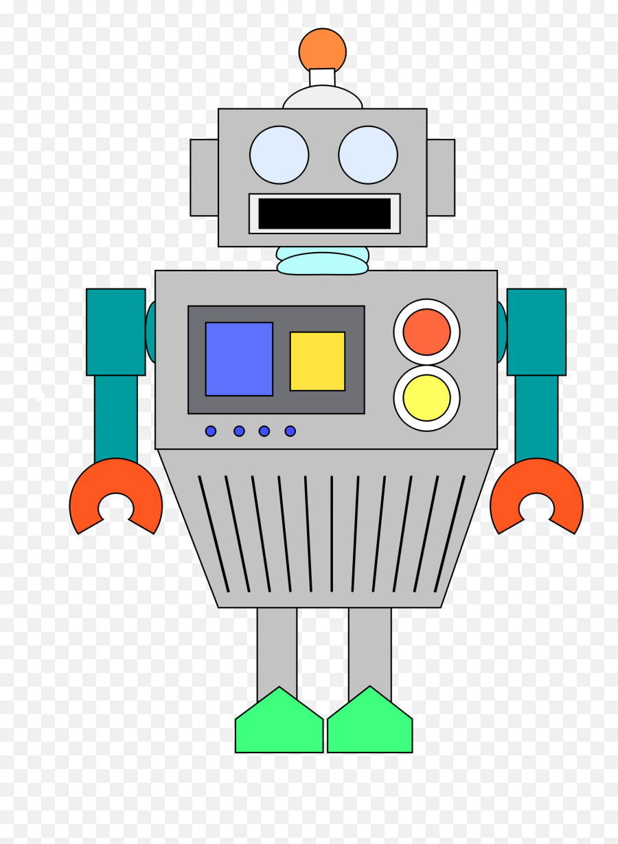 Microsoft Clip Art Robot - Dot Emoji,