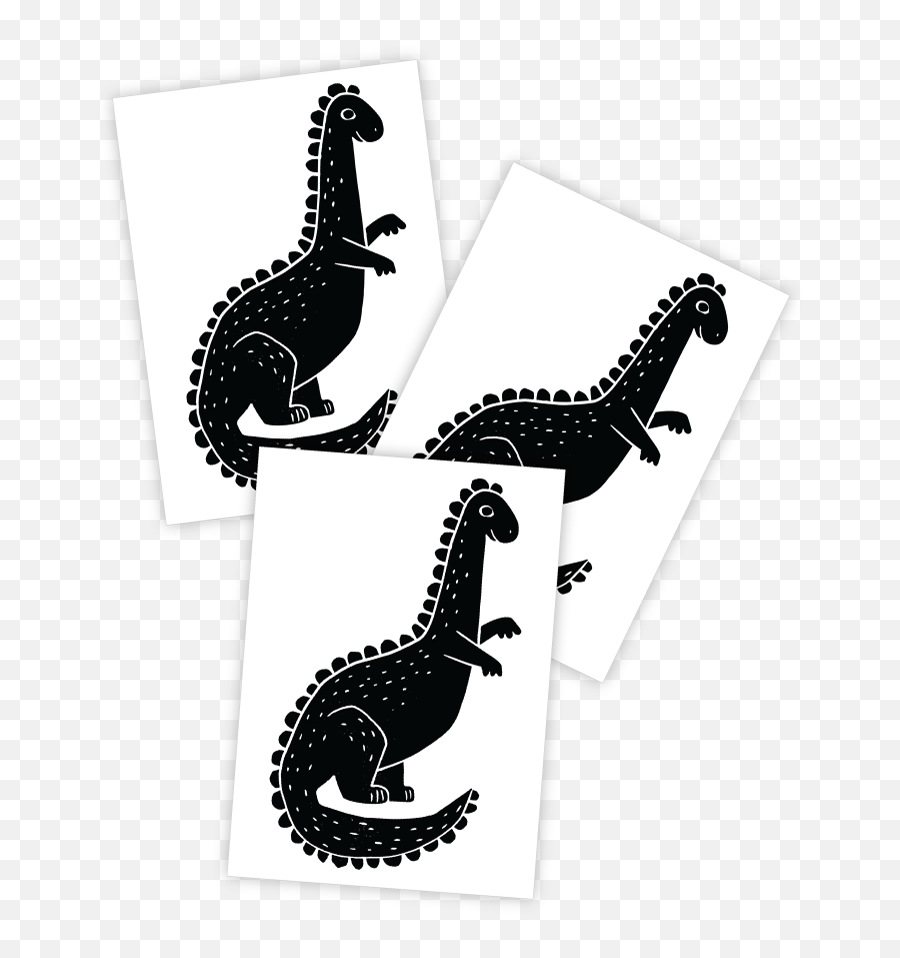 Sets Of 3 Temporary Tattoos 64x90 Mm Kids Friendly And Long - Temporary Tattoo Emoji,Dino Emojis