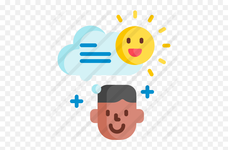 Positive Thinking - Free User Icons Pensamiento Positivo Png Emoji,Think Emoticon