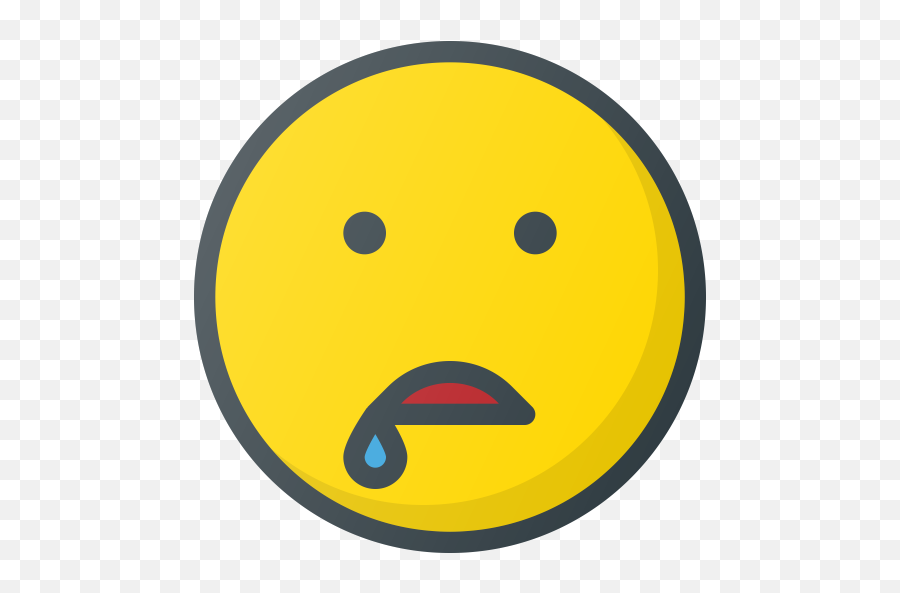 Drool Emoji Emote Emoticon - Happy,Drool Emoji