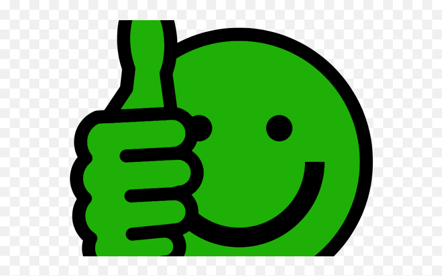 Hand Emoji Clipart Thumbs Up - Transparent Background Green Thumbs Up,Emoji Clipart