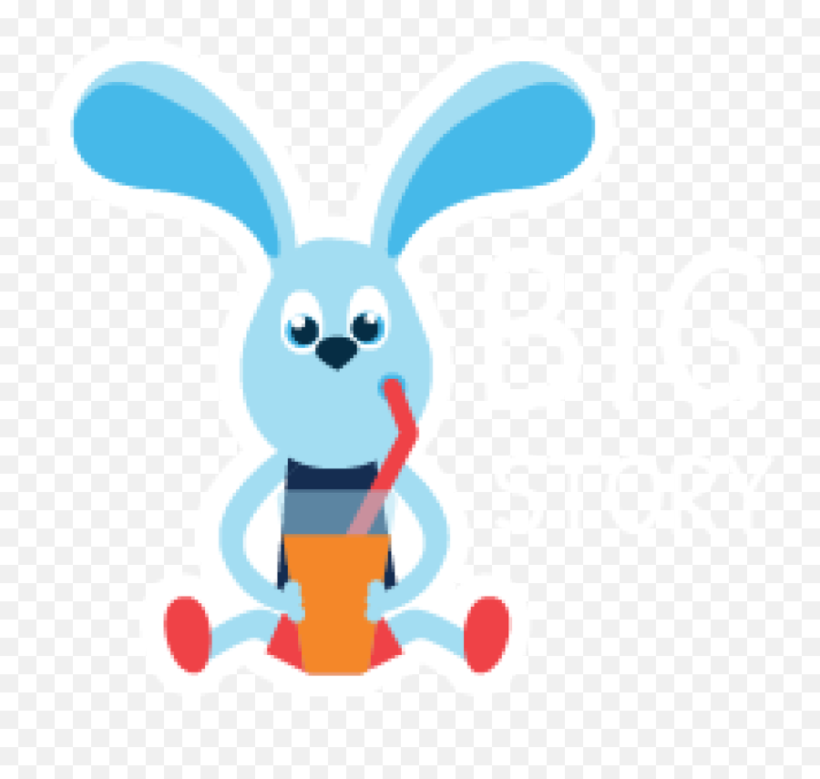Funny Blue Cartoon Rabbit Drinking Fresh Juice From Glass Emoji,Emotion Faces Templates