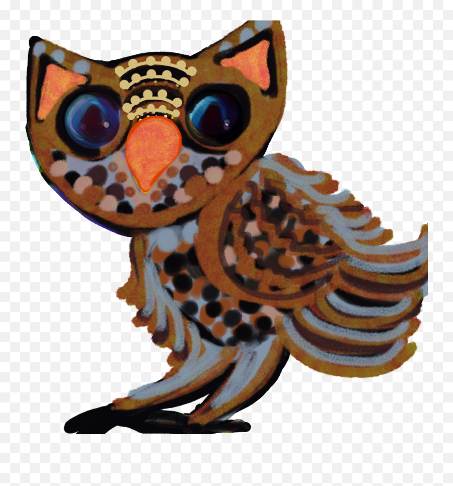 Owl Sticker By K Lane Kimbrough - Great Horned Owl Emoji,Owl Emojis