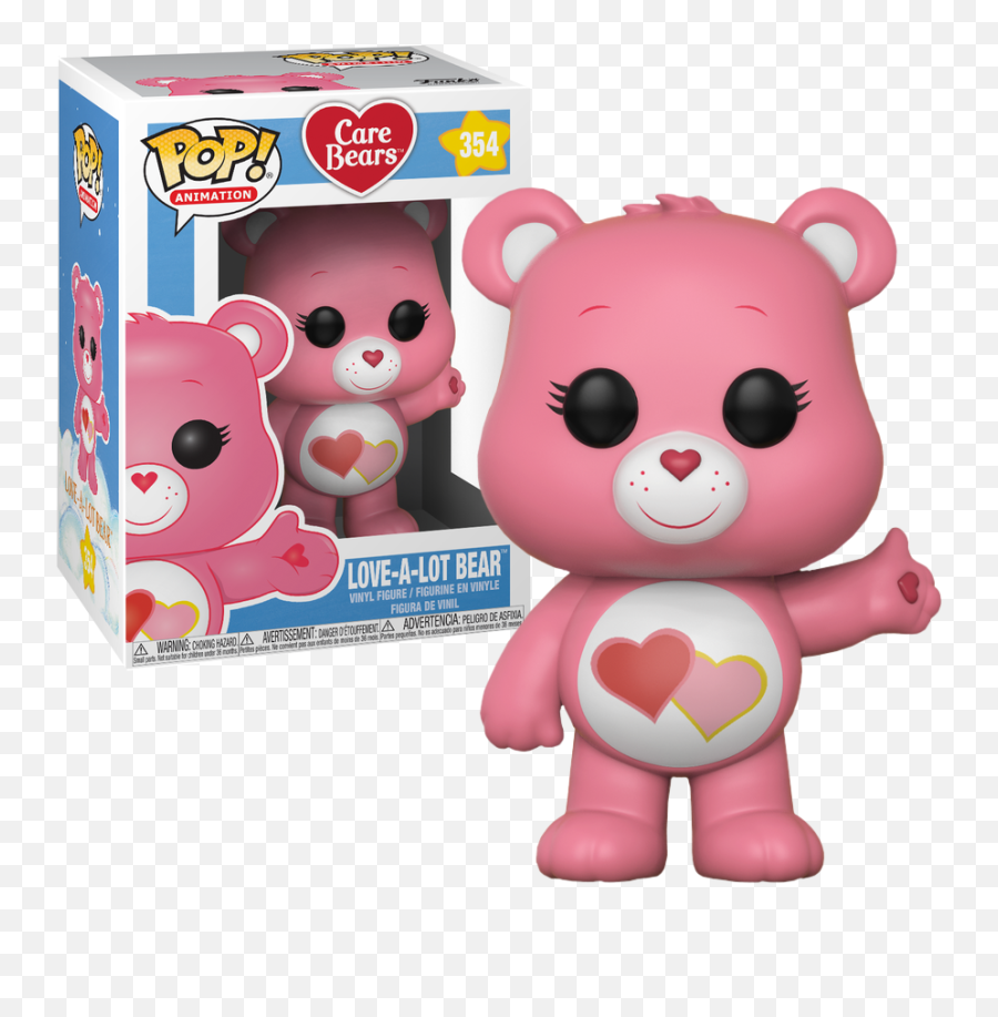 Funko Vinyl Care Bears Love - Alot Bear Glitter Exclusive Pop Emoji,Emotions Sticker For Cha Boxes