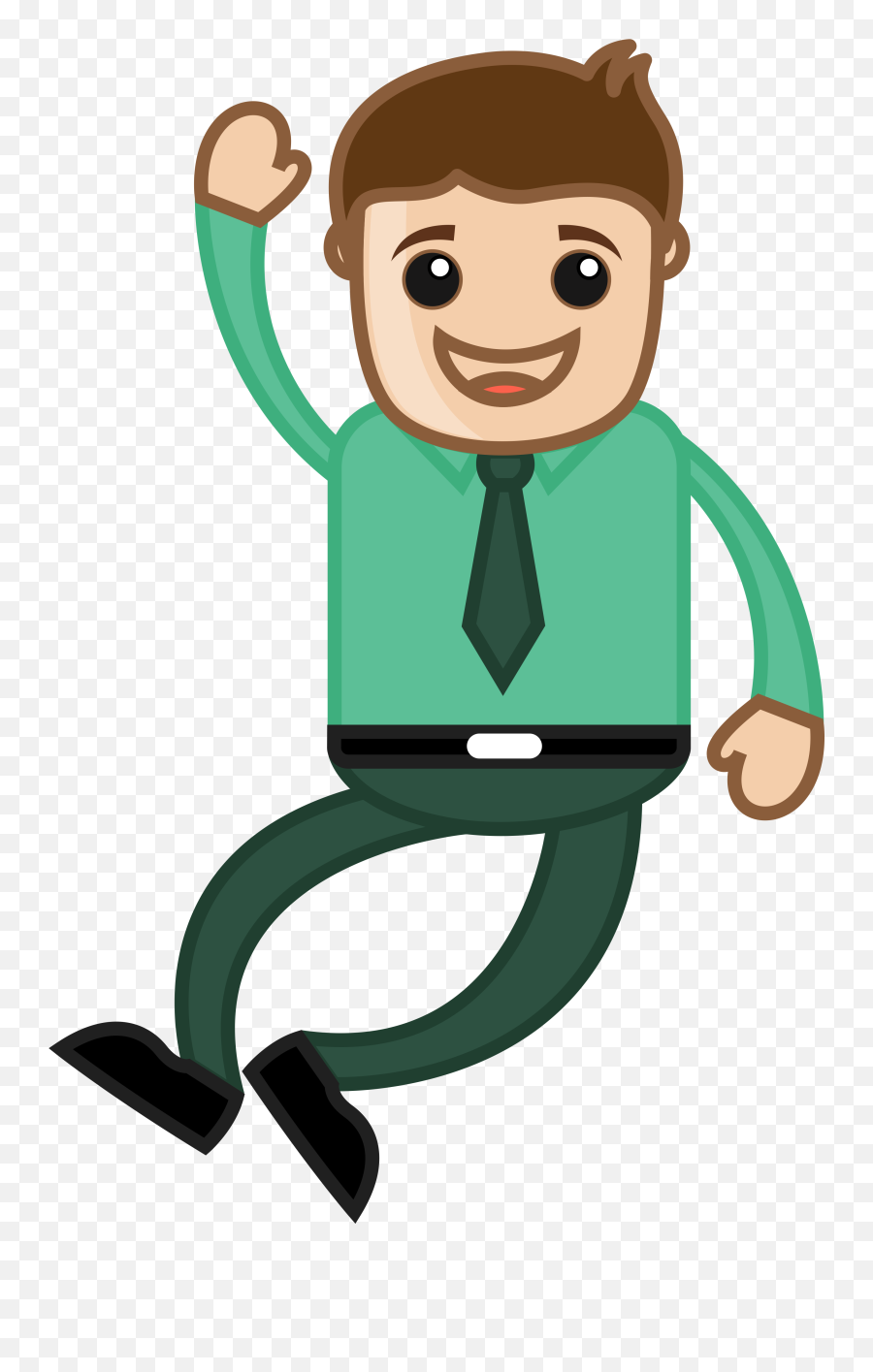 Happy Man Cartoon Png Transparent Png - Angry Boss Royalty Free Emoji,Cyanide And Happiness Emoji