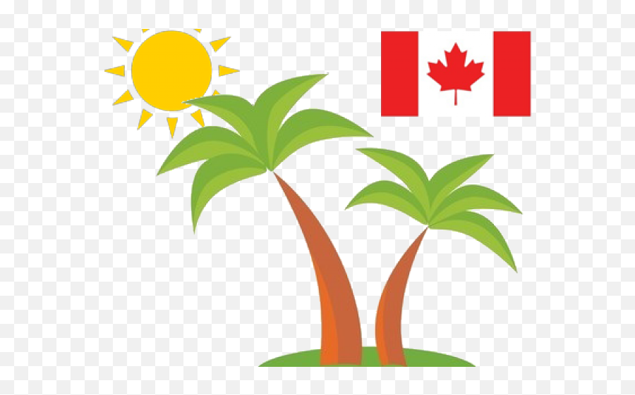 Puerto Rico Clipart Palm Tree - Canada Flag Png Download Fresh Emoji,Canada Leaf Emoji