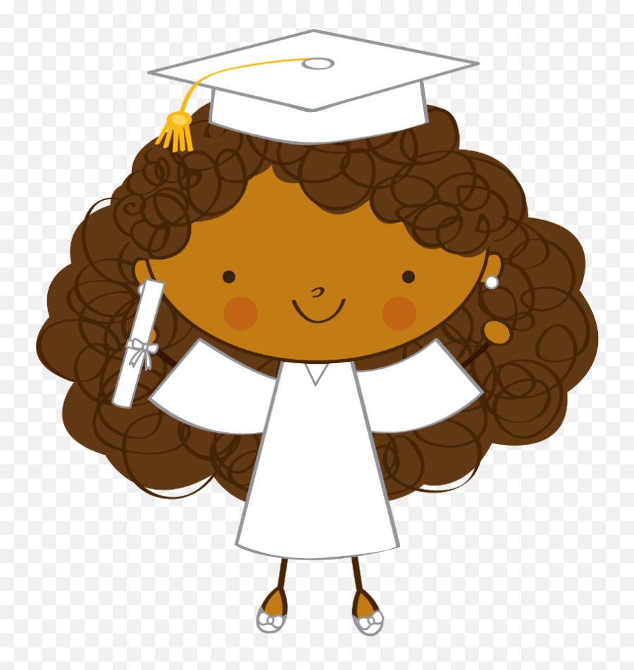 Hi Clipart Say Hello Hi Say Hello Transparent Free For - Graduation Girl Cartoon Brown Emoji,Graduating Emoji