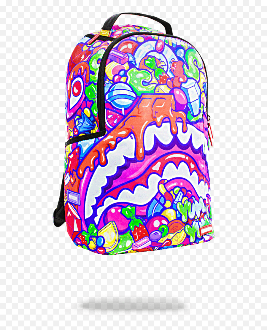 Sprayground Spongebob Pineapple Party - Sprayground Candy Shark Backpack Emoji,Emoji Backpack Wholesale