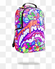 Sprayground Spongebob Pineapple Party - Sprayground Candy Shark Backpack Emoji,Emoji Backpack Wholesale